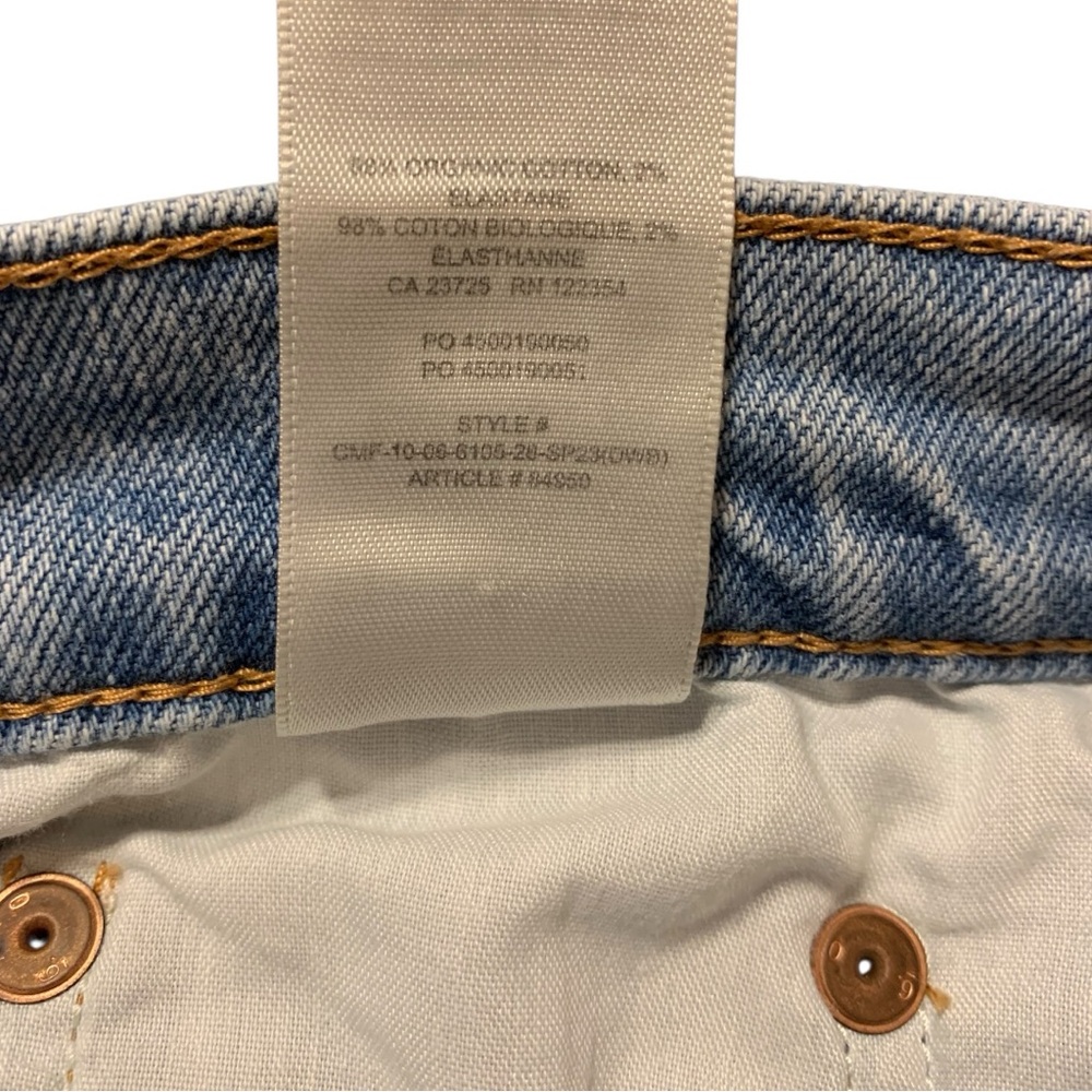 Aritzia Denim Forum Arlo Hi-rise Straight Leg Ankle Length Blue Jeans Size 27 - Picture 11 of 13